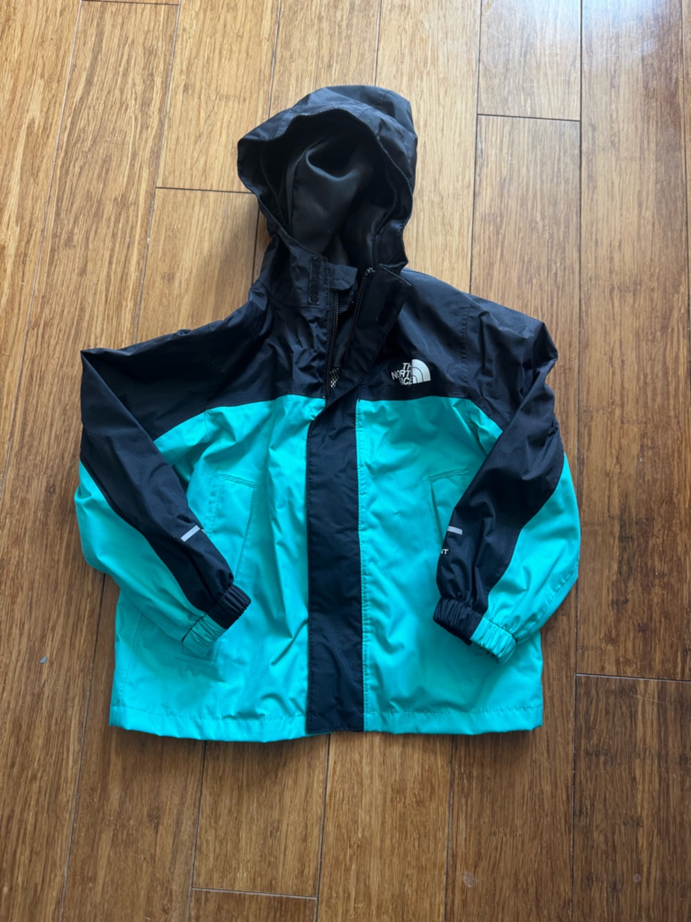 The North Face Black Hooded Windbreaker Jacket 2T